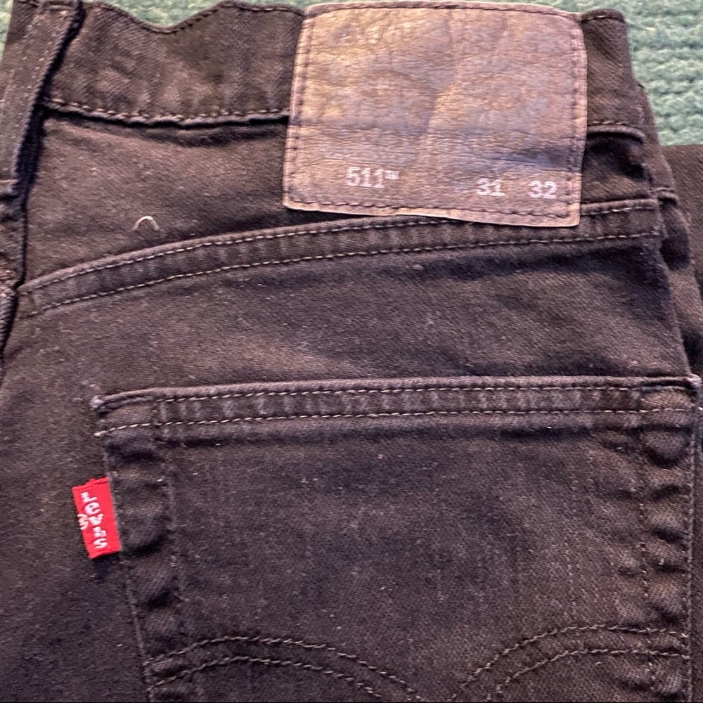 Men’s LEVI’s 511 31x32 Slim Fit Black Jeans - Picture 3 of 3